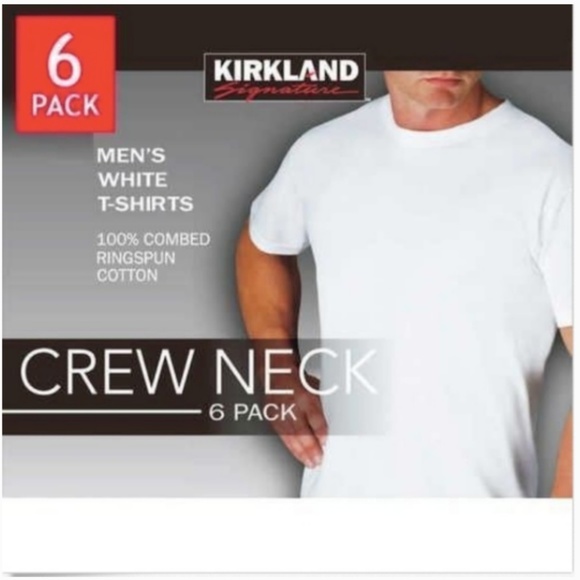 Kirkland Signature Other - Kirkland Signature Men's White Crew Neck T-Shirt Kirkland Signature Other - Kirkland Signature Men's White Crew Neck T-Shirt